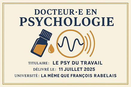 Le doctorat vibratoire : quand la psychologie devient de la soupe